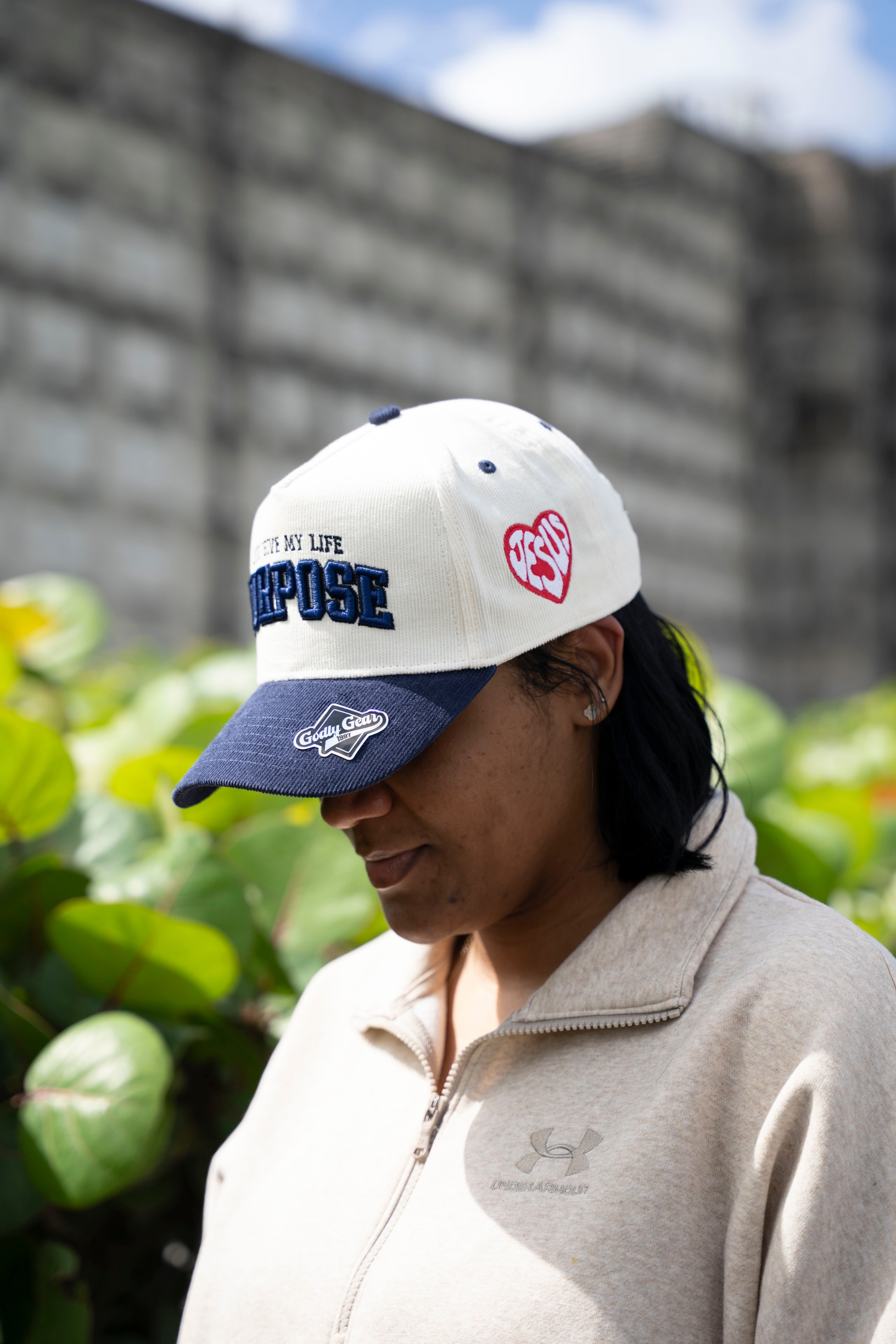 SnapBack Purpose ( Corduroy ) – Navy Blue